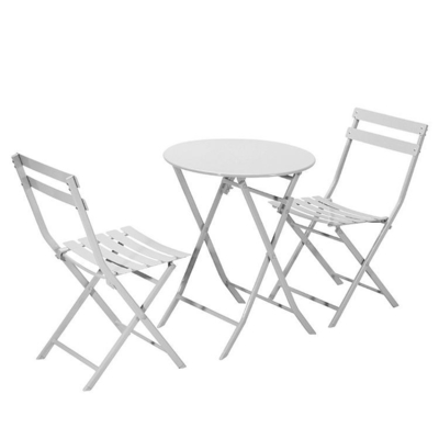 Tabla y sillas al aire libre de acero de plegamiento llena del jardín que cenan el sistema H73cm