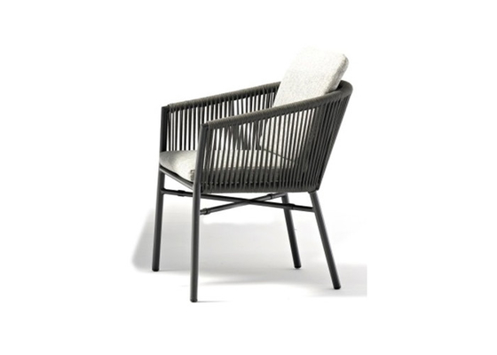Cuerda redonda de la rota del jardín de aluminio que apila la silla al aire libre
