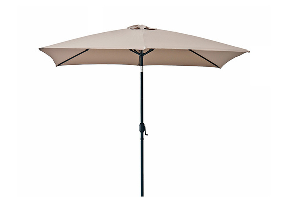 Logotipo modificado para requisitos particulares resistente del viento al aire libre de los muebles del parasol del jardín de Sun del marco de acero