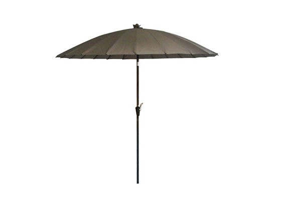Paraguas de Sun al aire libre de aluminio, paraguas impermeable del patio de la fibra de vidrio