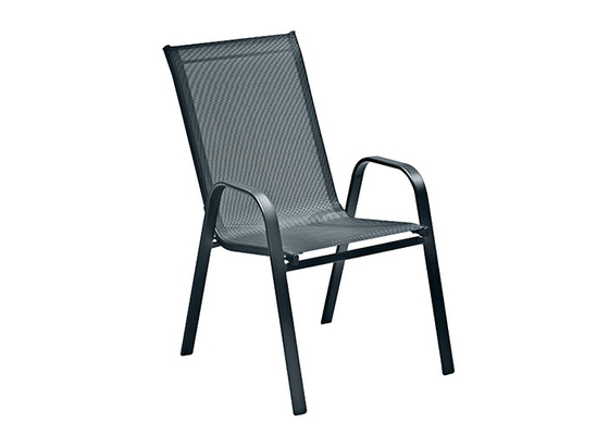 Textilene portátil que apila las sillas de jardín para al aire libre e interior