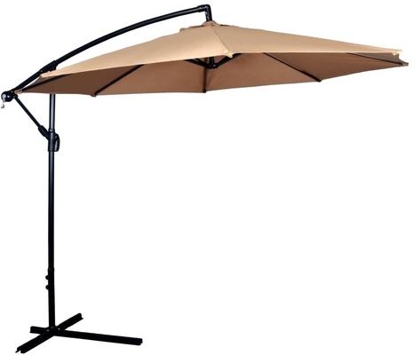 Diámetro colgante 3M del paraguas de la manivela al aire libre del marco de acero