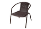 Metal anti y sillas de mimbre 2.9kg de la silla de la rota del jardín del molde del patio
