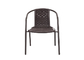 Metal anti y sillas de mimbre 2.9kg de la silla de la rota del jardín del molde del patio