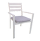 En581 amontonamiento al aire libre de aluminio modificado para requisitos particulares de la anchura de la silla rellenada 56 cm