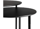 Hierro redondo moderno de los muebles de las mesas de centro del negro los 50cm del metal alto