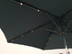 El acero 8 costillas cultiva un huerto parasol central de Sun de la columna con la luz del LED