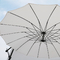 Costilla colgante al aire libre a prueba de viento de 3M Aluminum Pole Steel del paraguas