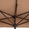 Parasol al aire libre DIA2.3M de la pared de poste del soporte del medio paraguas lateral del balcón