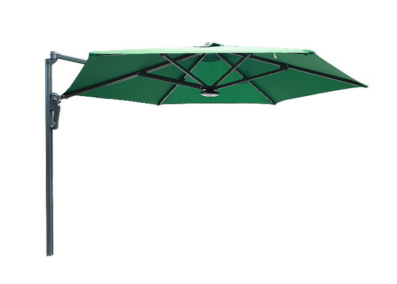 parasol del soporte de la pared del CE del jardín del color verde de los 2.5m
