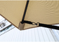 El doble del patio cara parasol al aire libre de los 4.5x2.65m Sun con poste de acero